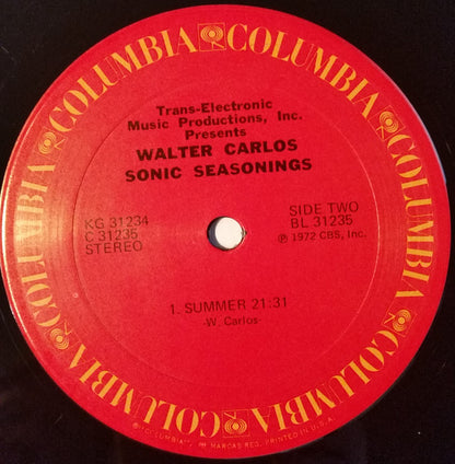 Walter Carlos : Sonic Seasonings (2xLP, Album)