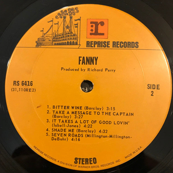 Fanny (2) : Fanny (LP, Album, Gat)