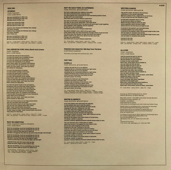 Gil Scott-Heron & Brian Jackson, The Midnight Band : The First Minute Of A New Day (LP, Album)