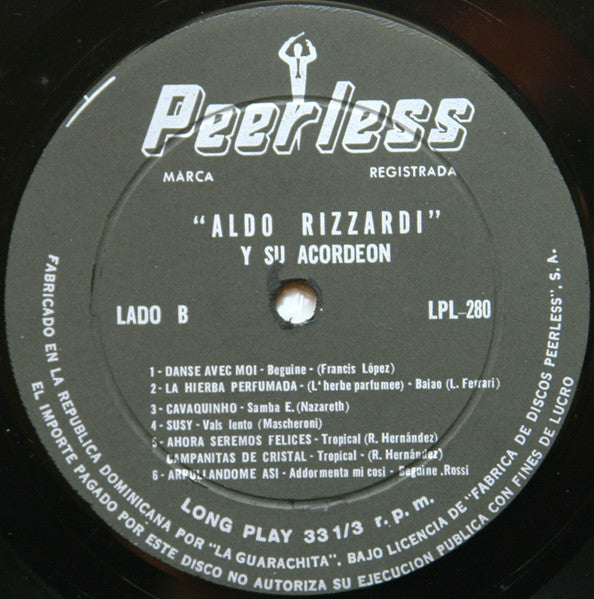 Aldo Rizzardi : Aldo Rizzardi Y Su Acordeón (LP)
