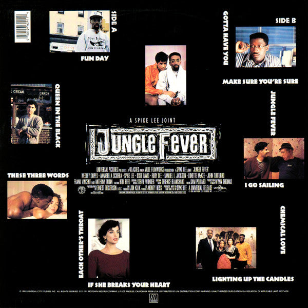 Stevie Wonder : Music From The Movie "Jungle Fever" (LP, Album)