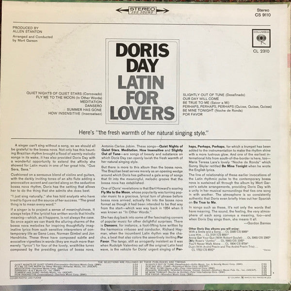 Doris Day : Latin For Lovers (LP, Album)