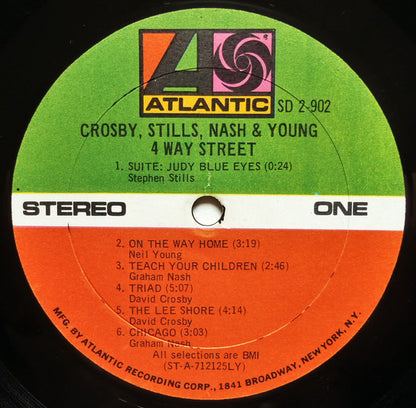 Crosby, Stills, Nash & Young : 4 Way Street (2xLP, Album, LY )