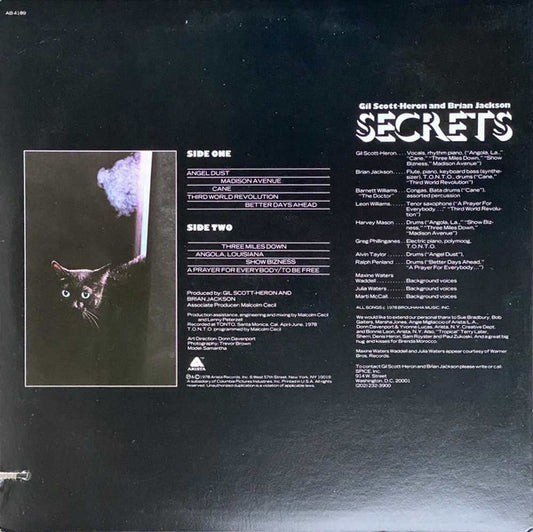 Gil Scott-Heron & Brian Jackson : Secrets (LP, Album, Ter)