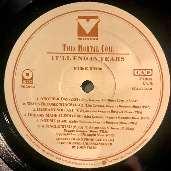 This Mortal Coil : It'll End In Tears (LP, Album, All)