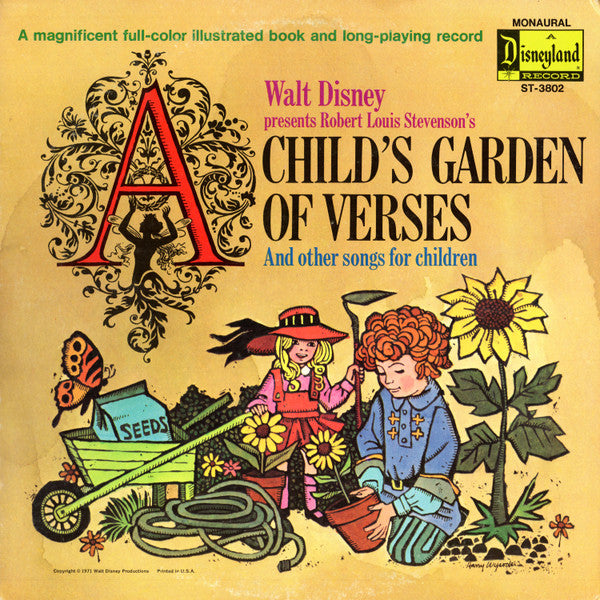 Frances Archer And Beverly Gile : Walt Disney Presents A Child's Garden Of Verses And Other Stories For Children (LP, Album, Mono, Gat)