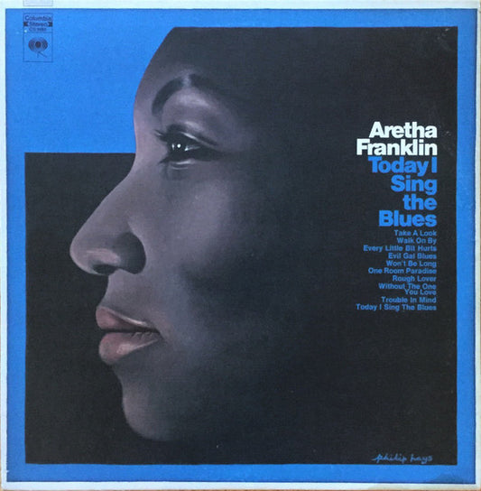 Aretha Franklin : Today I Sing The Blues (LP, Comp, Pit)