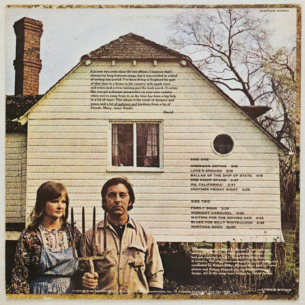 David Ackles : American Gothic (LP, Album, Pit)