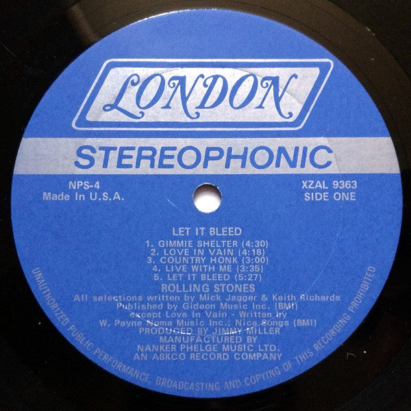 The Rolling Stones : Let It Bleed (LP, Album, Bes)