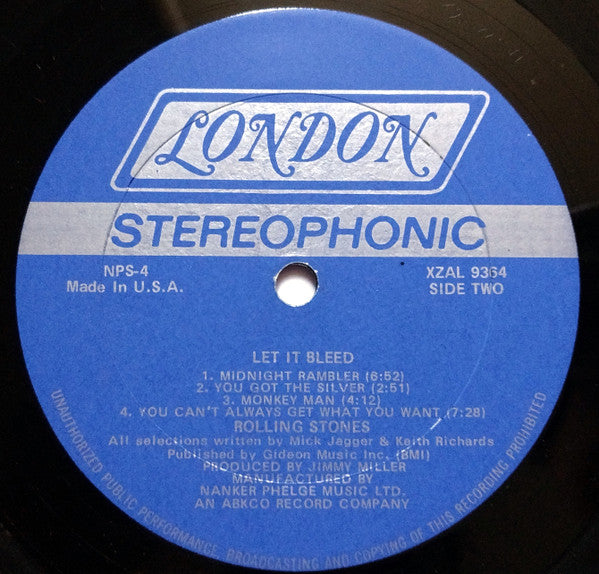 The Rolling Stones : Let It Bleed (LP, Album, Bes)