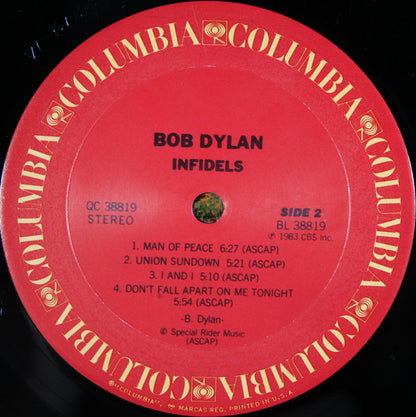 Bob Dylan : Infidels (LP, Album, Pit)