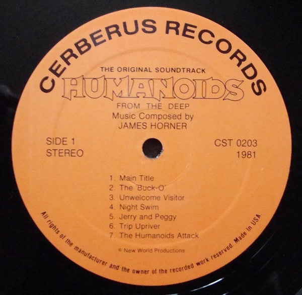 James Horner : Humanoids From The Deep (Original Soundtrack) (LP)
