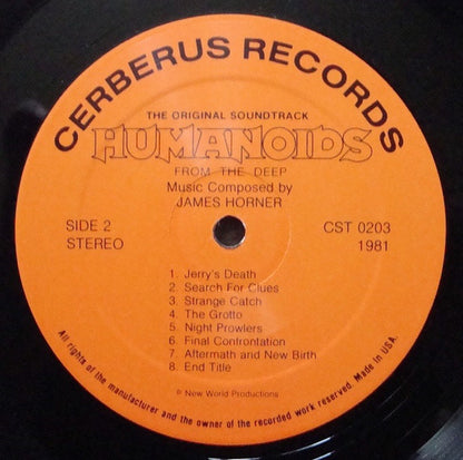 James Horner : Humanoids From The Deep (Original Soundtrack) (LP)