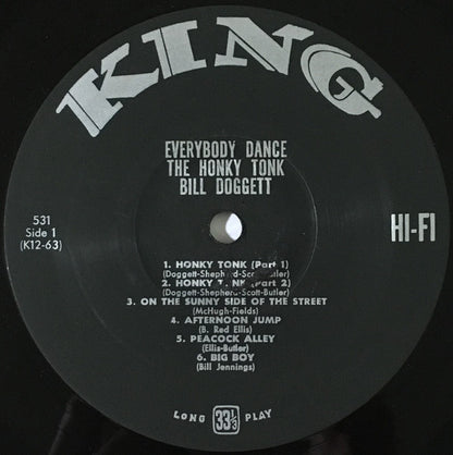 Bill Doggett : Everybody Dance The Honky Tonk (LP, Album, Mono, RE)