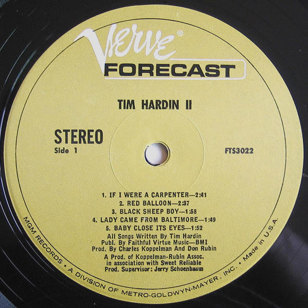 Tim Hardin : Tim Hardin 2 (LP, Album)