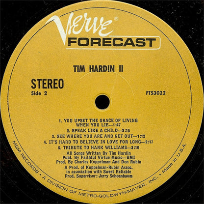 Tim Hardin : Tim Hardin 2 (LP, Album)