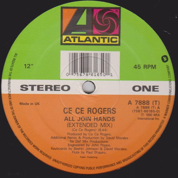 Ce Ce Rogers : All Join Hands (12")