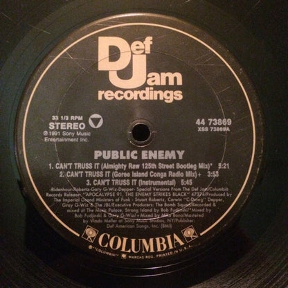 Public Enemy : Can't Truss It (12", Single)