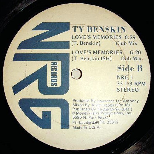 Ty Benskin : Love's Memories (12")