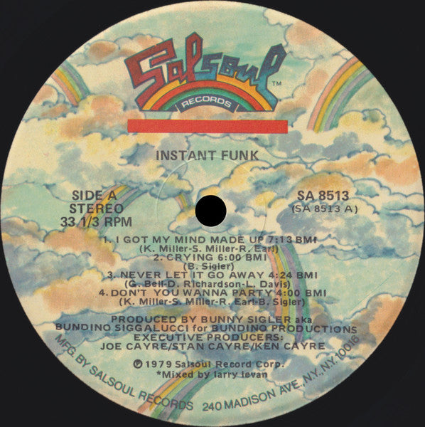 Instant Funk : Instant Funk (LP, Album, Ind)