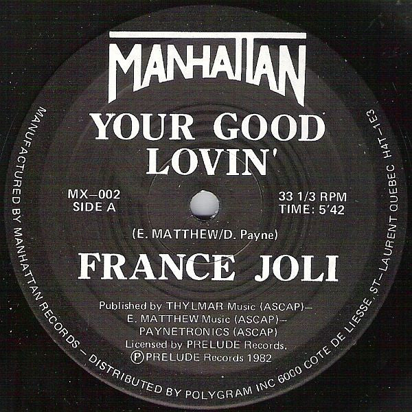 France Joli : Your Good Lovin' / Can We Fall In Love Again (12")
