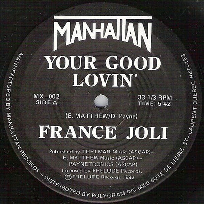 France Joli : Your Good Lovin' / Can We Fall In Love Again (12")