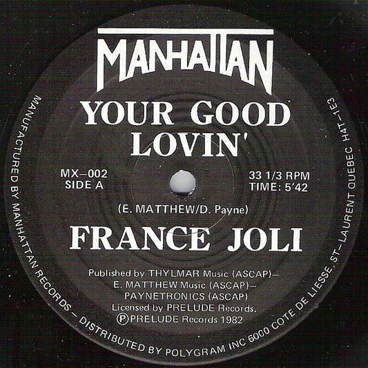 France Joli : Your Good Lovin' / Can We Fall In Love Again (12")