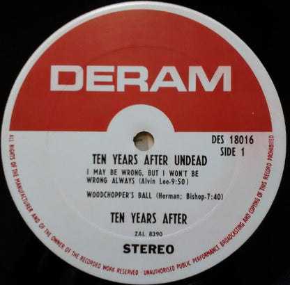 Ten Years After : Undead (LP, Album, Pit)