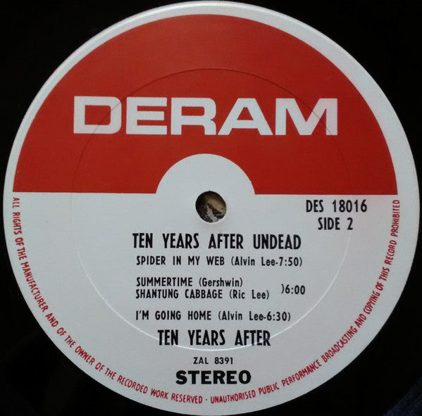 Ten Years After : Undead (LP, Album, Pit)