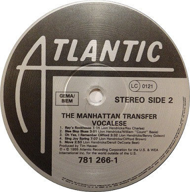 The Manhattan Transfer : Vocalese (LP, Album)