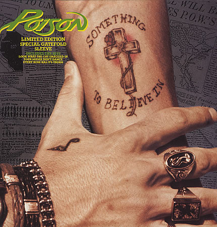 Poison (3) : Something To Believe In (12", Single, Ltd, Gat)