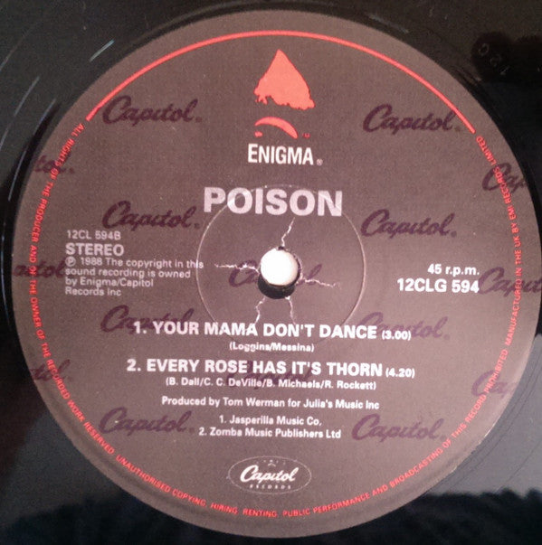 Poison (3) : Something To Believe In (12", Single, Ltd, Gat)