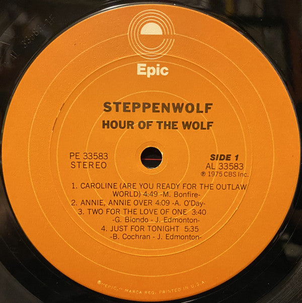 Steppenwolf : Hour Of The Wolf (LP, Album, Pit)