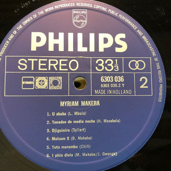 Miriam Makeba : Live In Africa (LP, Album)