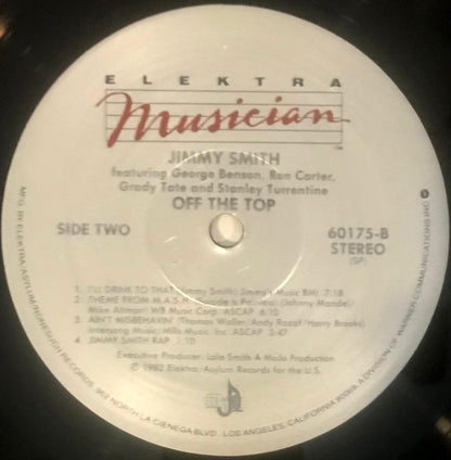 Jimmy Smith Featuring George Benson, Ron Carter, Grady Tate, Stanley Turrentine : Off The Top (LP, Album, Spe)