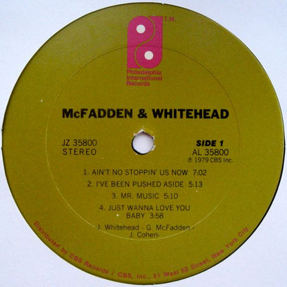 McFadden & Whitehead : McFadden & Whitehead (LP, Album)