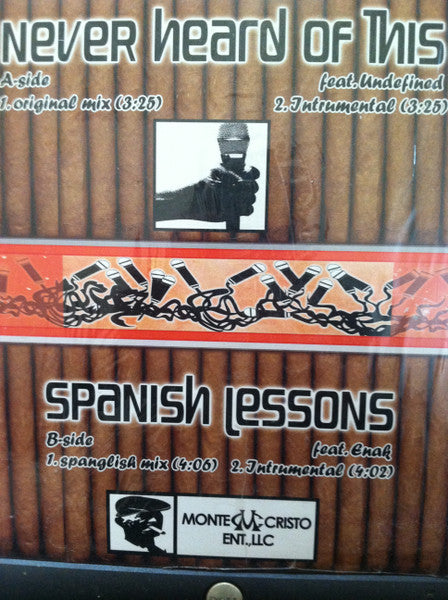 Alvare : Never Heard Of This (12")