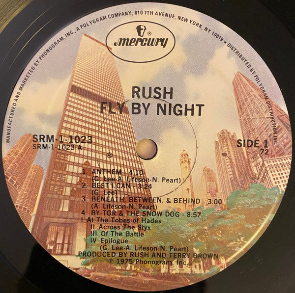 Rush : Fly By Night (LP, Album, RE, 72 )