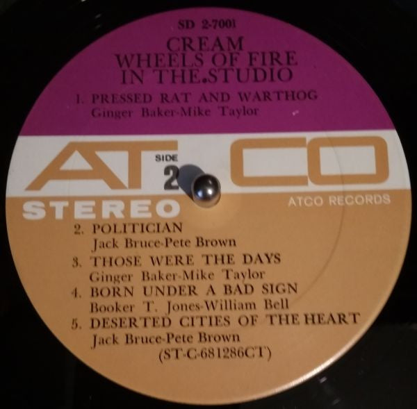 Cream (2) : Wheels Of Fire (2xLP, Album, Ter)
