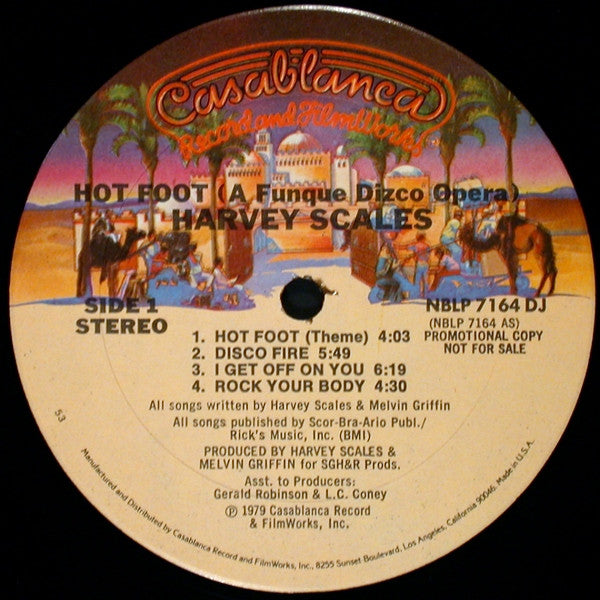 Harvey Scales : Hot Foot (A Funque Dizco Opera) (LP, Album, Promo, Kee)