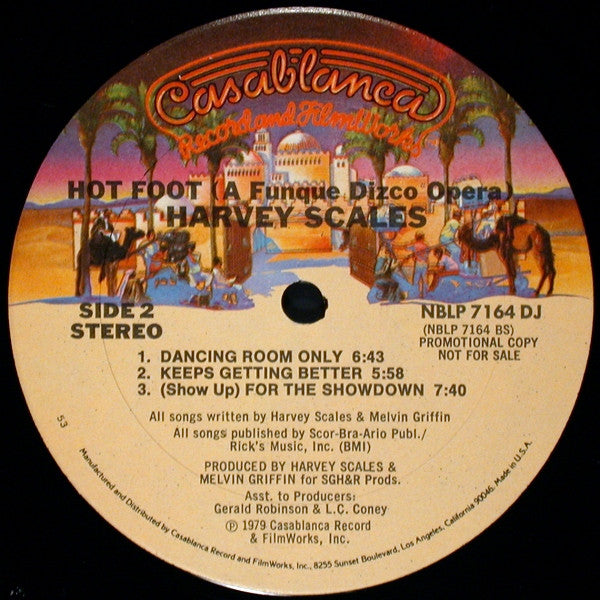 Harvey Scales : Hot Foot (A Funque Dizco Opera) (LP, Album, Promo, Kee)