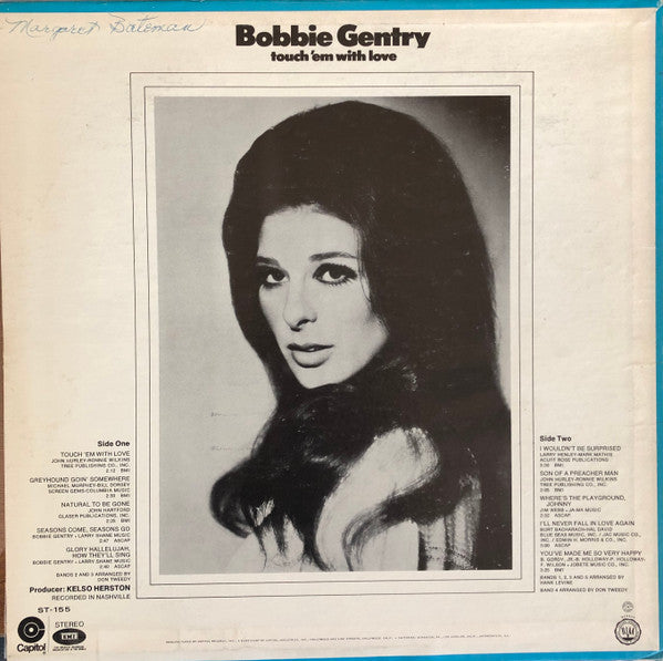 Bobbie Gentry : Touch 'Em With Love (LP, Album, Jac)
