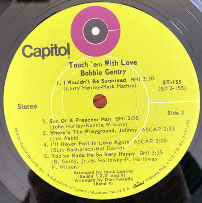 Bobbie Gentry : Touch 'Em With Love (LP, Album, Jac)