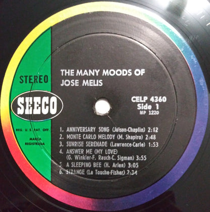 José Melis : The Many Moods Of José Melis (LP)