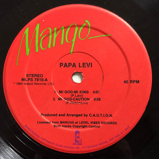 Papa Levi : Mi God-Mi King / In-A-Mi-Yard (12")