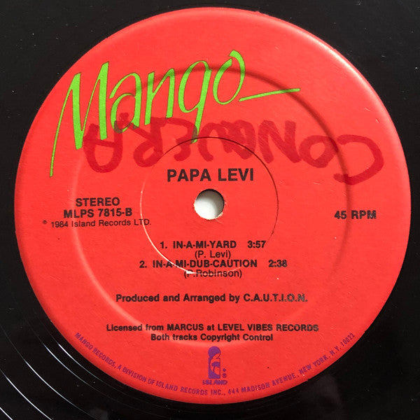 Papa Levi : Mi God-Mi King / In-A-Mi-Yard (12")