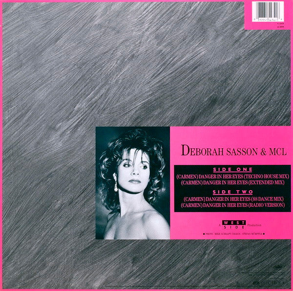 Deborah Sasson & MCL (Micro Chip League) : (Carmen) Danger In Her Eyes (12", Single)