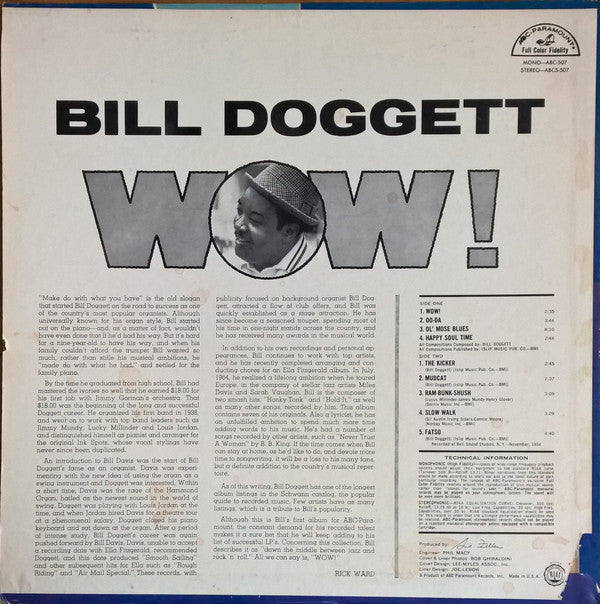 Bill Doggett : "Wow!" (LP)