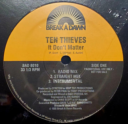 Ten Thieves : It Don't Matter (12", Promo)