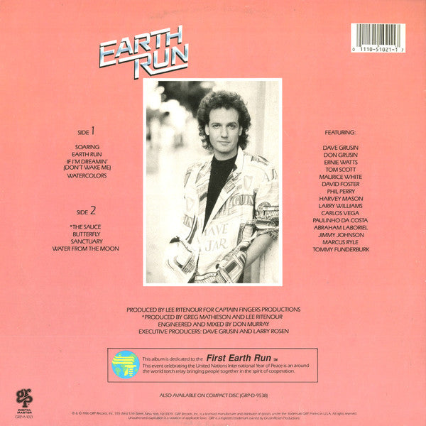 Lee Ritenour : Earth Run (LP, Album, Hau)